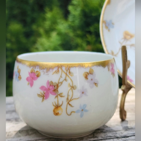 Limoges France BAWO & DOTTER Cup and Saucer - Picture 3 of 14